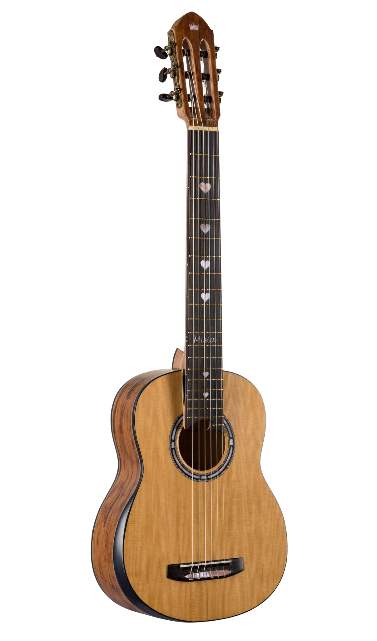 Turkowiak MINI classical guitar No. 221 with fixed neck, front