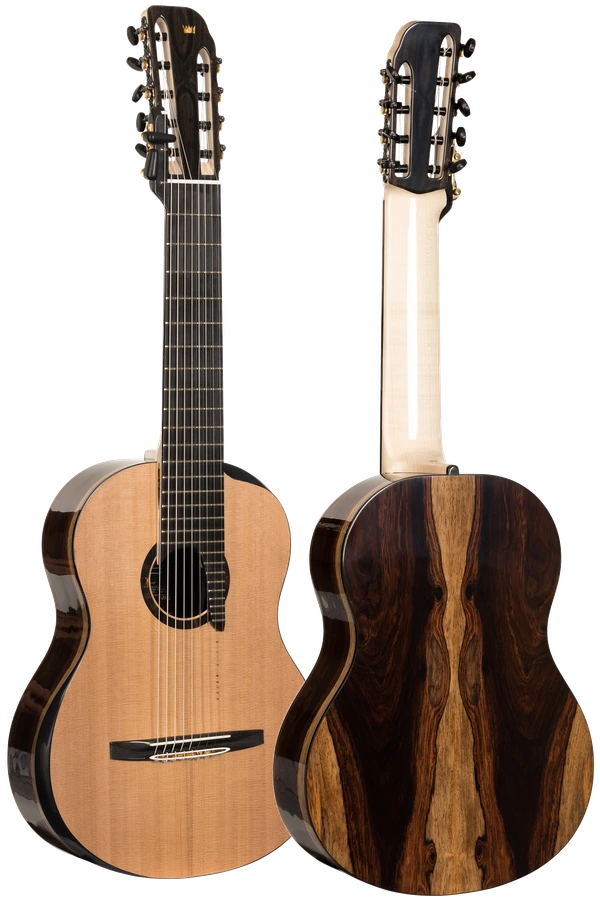 9 string luthier’s classical guitar no. 533 – extended range 2xcapo 3xfretboard-extension