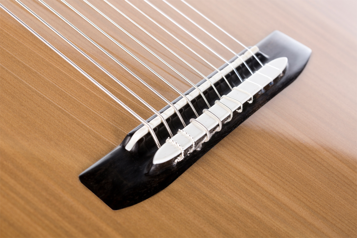 10-string classical guitar bridge